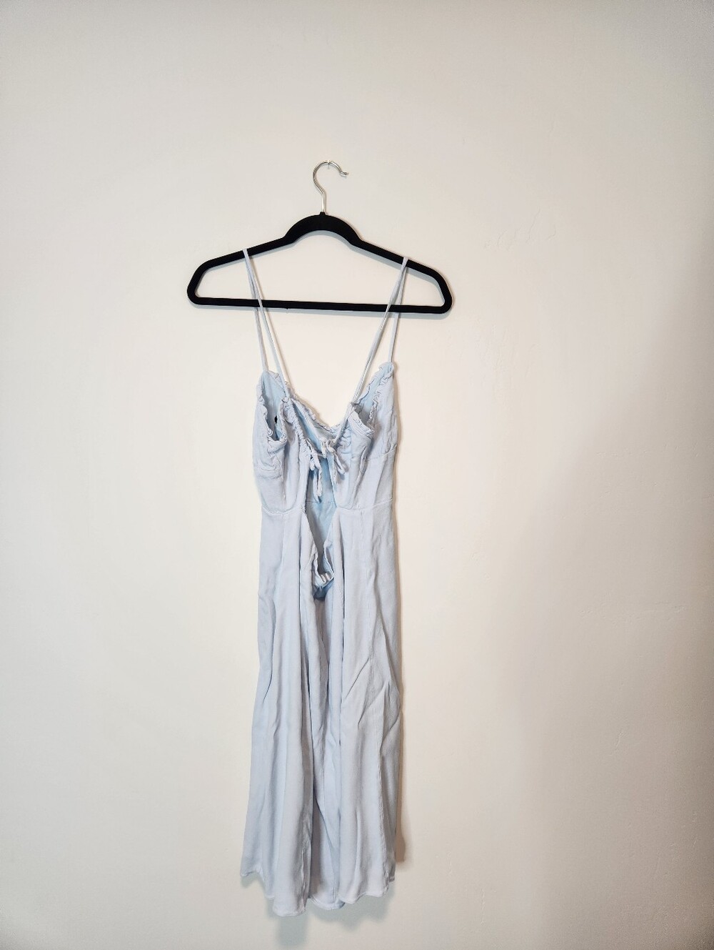 Aritzia Sun-deh Eastwood Midi Dress In Fluid Blue Size Large - Picture 4 of 9